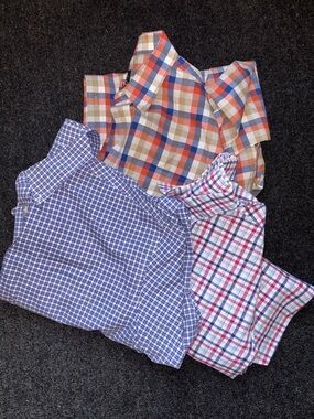 Lot of 3 Jos A Bank Button Down Shirt Sz XXL Preppy Cotton Ivy League Casual